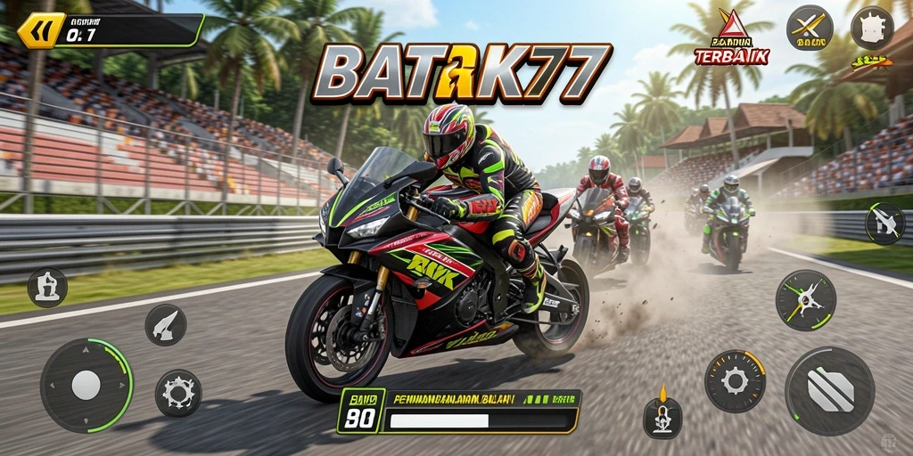 Gameplay seru balapan motor di BATIK77 yang penuh aksi.
