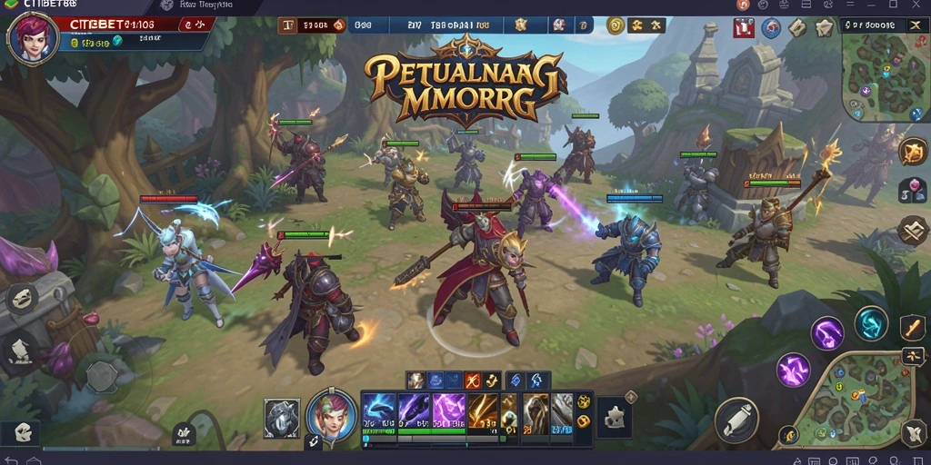 Tampilan gameplay CITIBET88 menampilkan pertempuran seru dan eksplorasi mendalam.