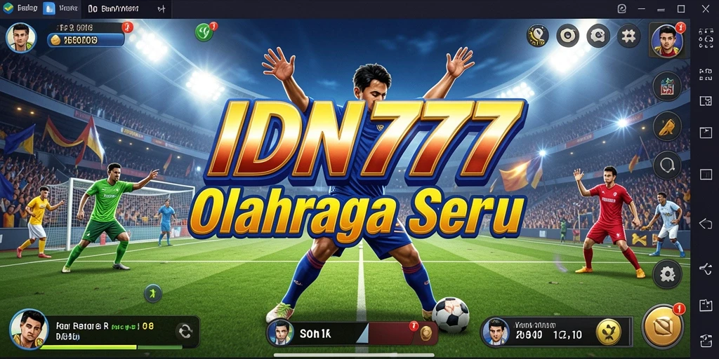 Tampilan gameplay seru dalam IDN777 dengan aksi olahraga yang mendebarkan.