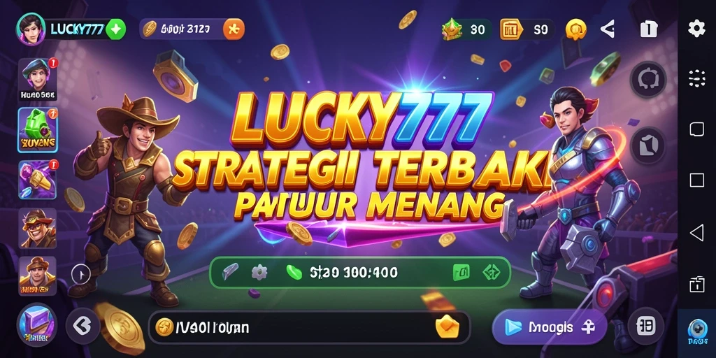Gameplay menegangkan yang menunjukkan strategi dan pertempuran dalam LUCKY777.