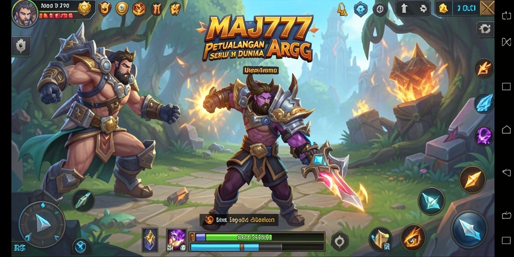 Tangkapan layar utama MAJ777 menampilkan aksi pertarungan yang menakjubkan.