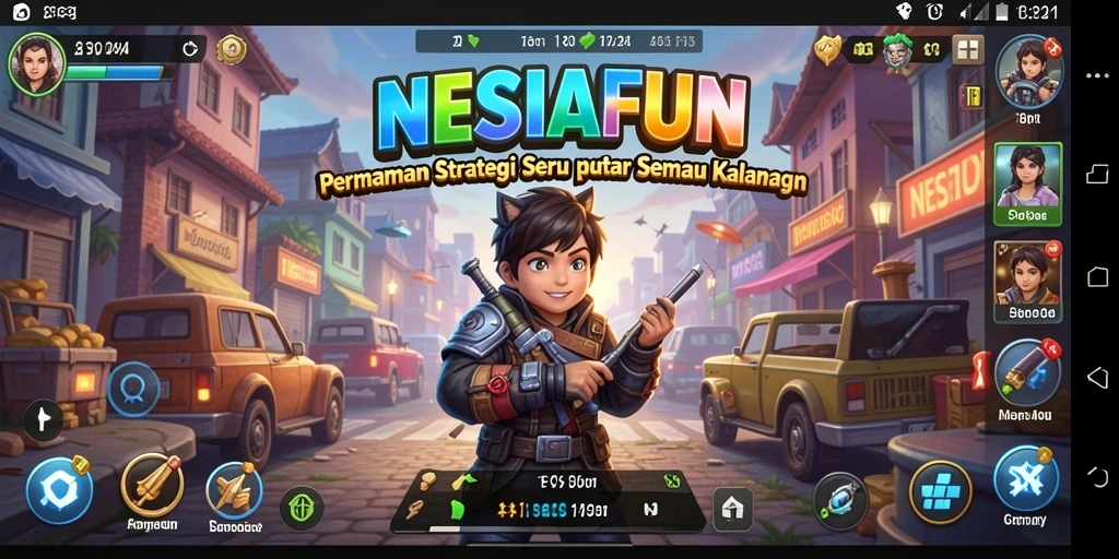 Screenshot menunjukkan gameplay strategis yang intens dan menarik.