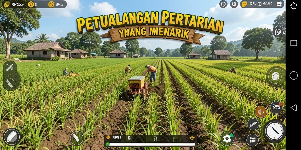 Gameplay menarik RP55 yang menampilkan aktivitas pertanian seru.
