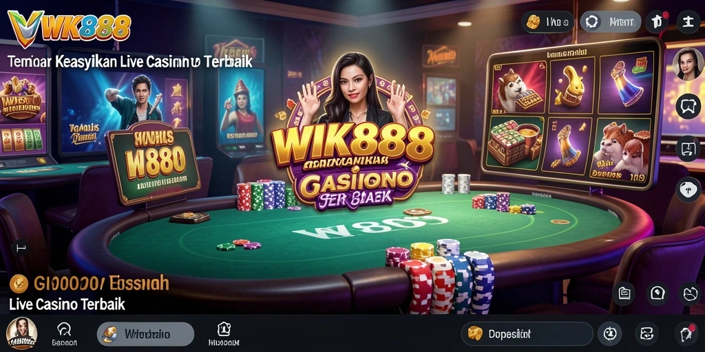 Screenshot gameplay Live Casino WK888 yang menarik dan interaktif.